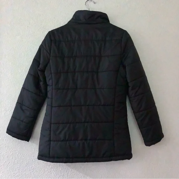 ZARA TRF Coat Size M Hooded Puffer Quilted Warm Outdoor Wind Rain - Picture 2 of 8
